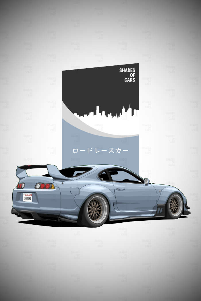 ロードレースカー ("Road Racecar") | JDM Automotive Poster