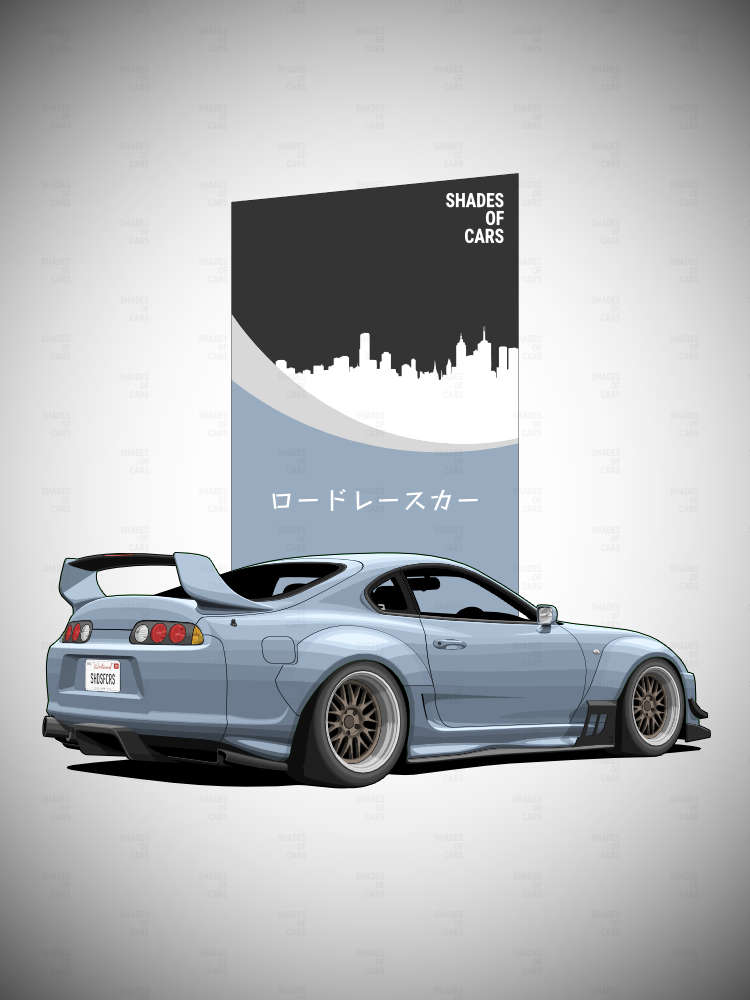 ロードレースカー ("Road Racecar") | JDM Automotive Poster