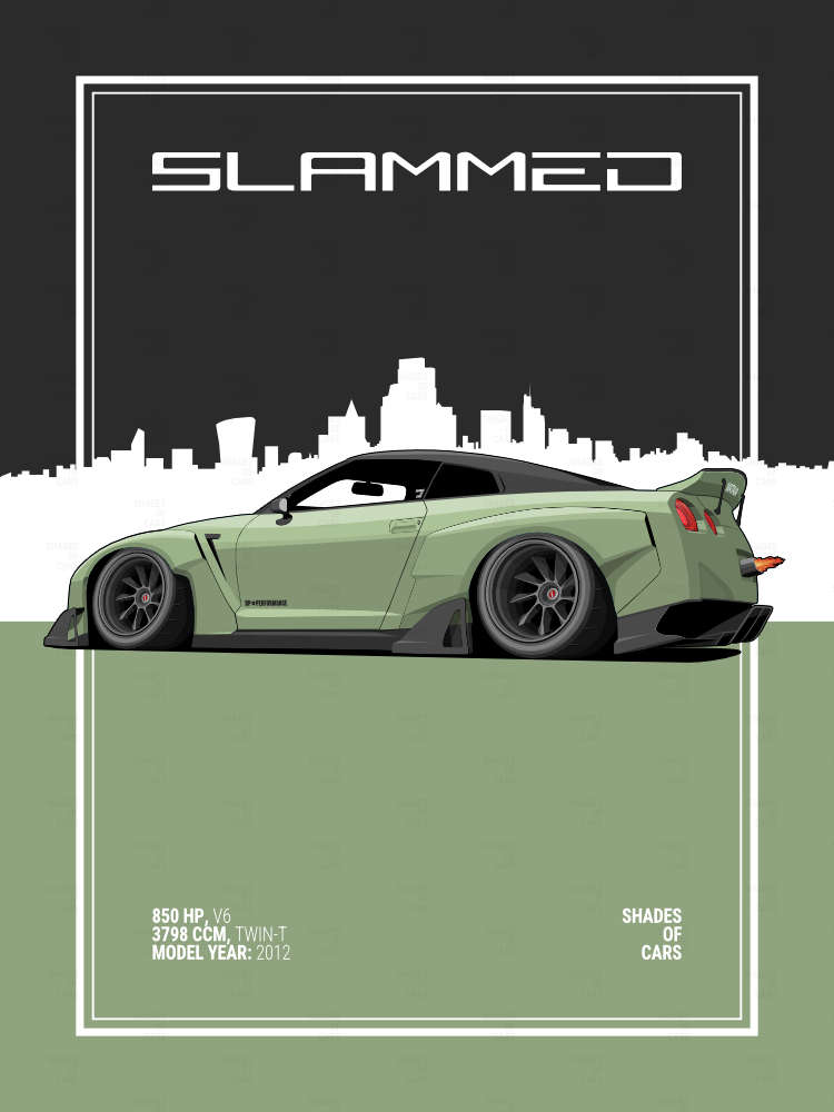 SLAMMED | JDM Automotive Poster