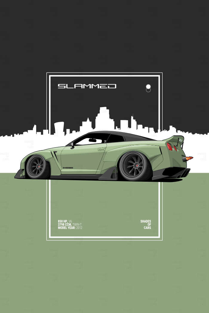 SLAMMED | JDM Automotive Poster