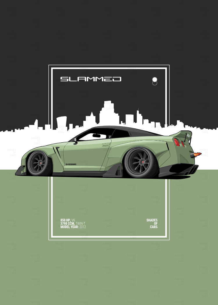 SLAMMED | JDM Automotive Poster