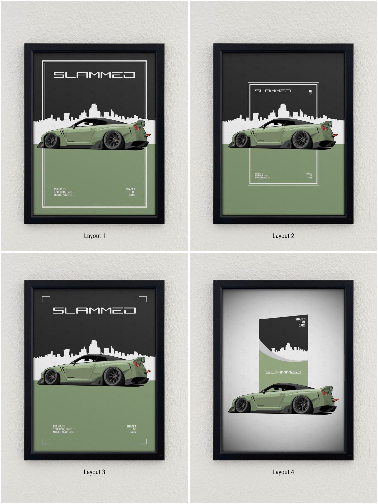 SLAMMED | JDM Automotive Poster