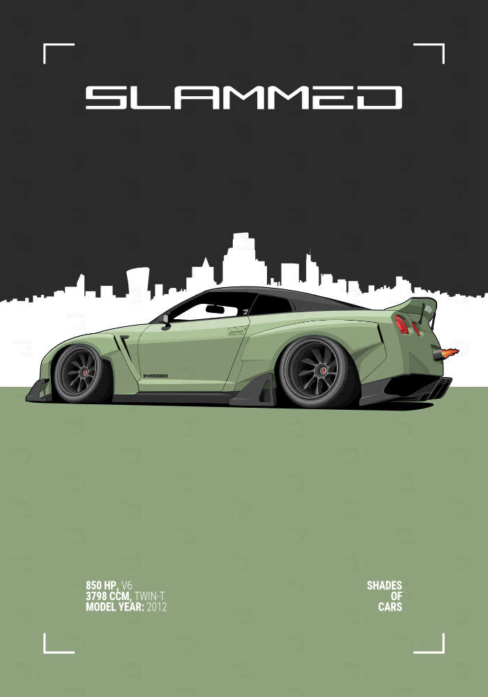 SLAMMED | JDM Automotive Poster