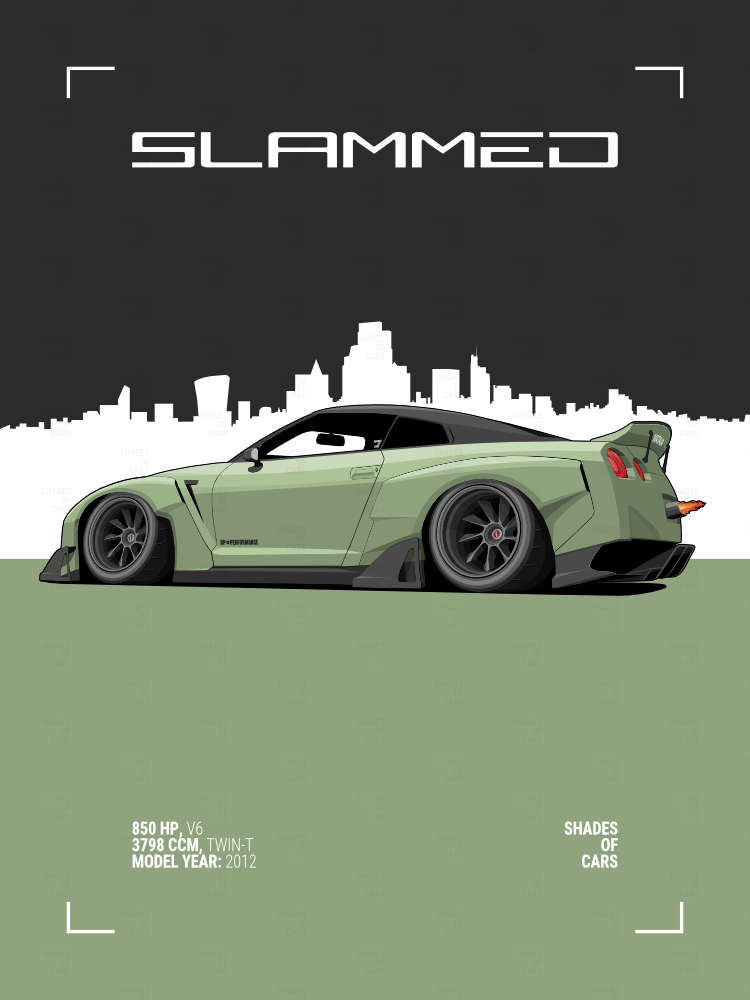 SLAMMED | JDM Automotive Poster