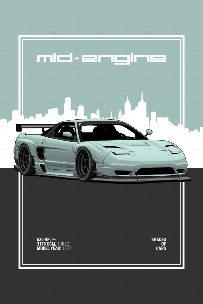 MID-ENGINE | JDM Automotive Poster