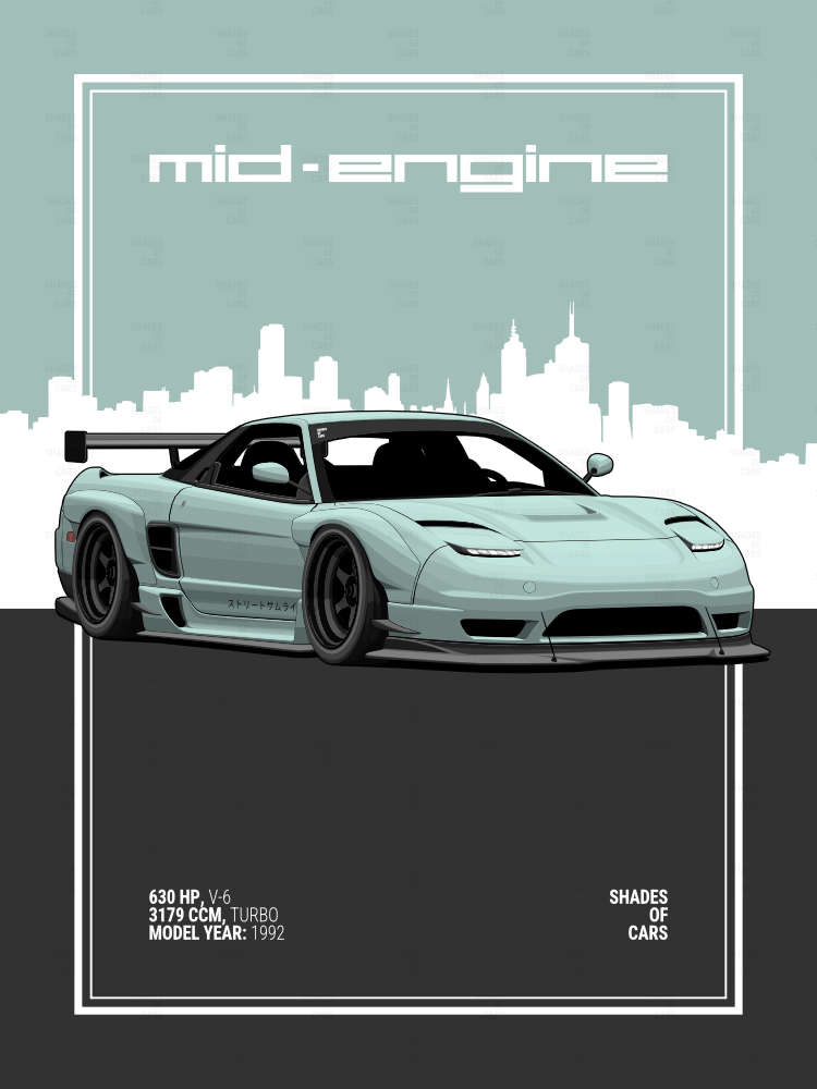 MID-ENGINE | JDM Automotive Poster