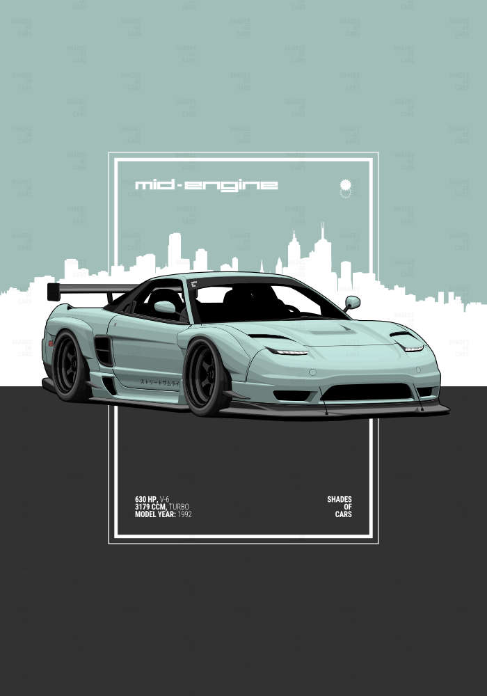 MID-ENGINE | JDM Automotive Poster
