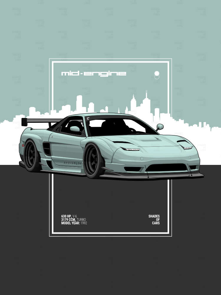 MID-ENGINE | JDM Automotive Poster