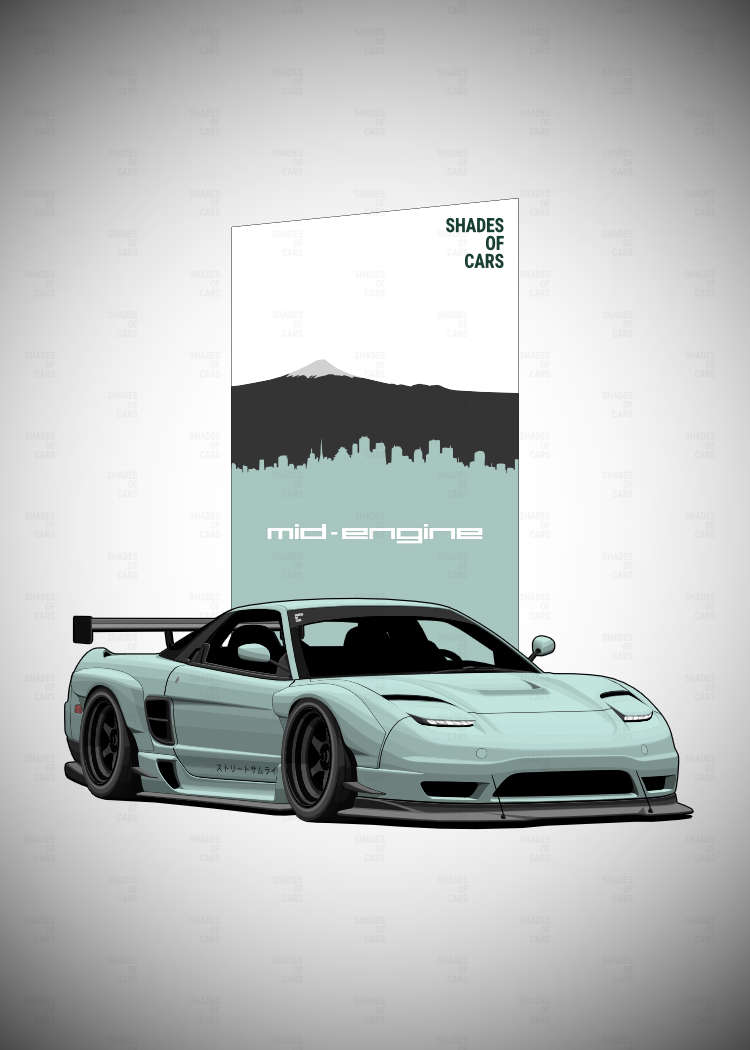 MID-ENGINE | JDM Automotive Poster