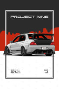 Project Nine | JDM Automotive Poster