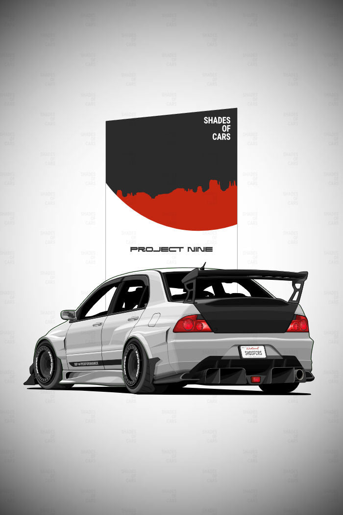 Project Nine | JDM Automotive Poster