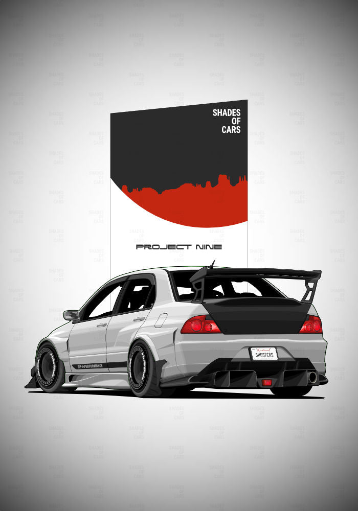 Project Nine | JDM Automotive Poster