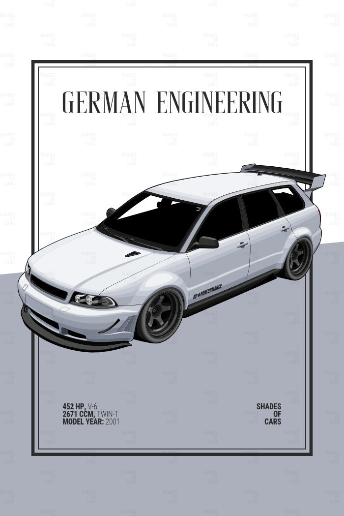 German Kombi Power | Automotive Poster