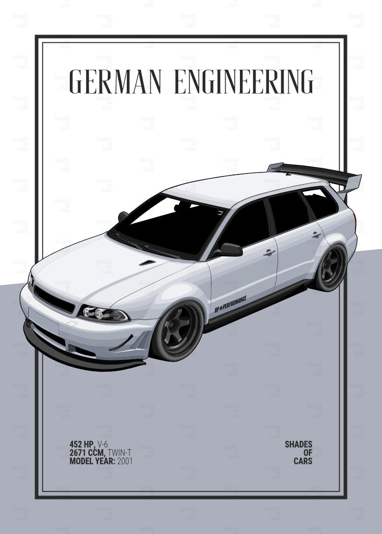 German Kombi Power | Automotive Poster