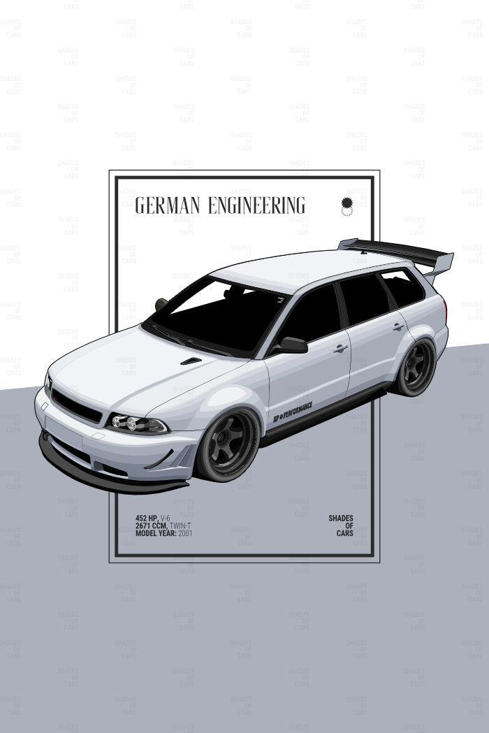 German Kombi Power | Automotive Poster