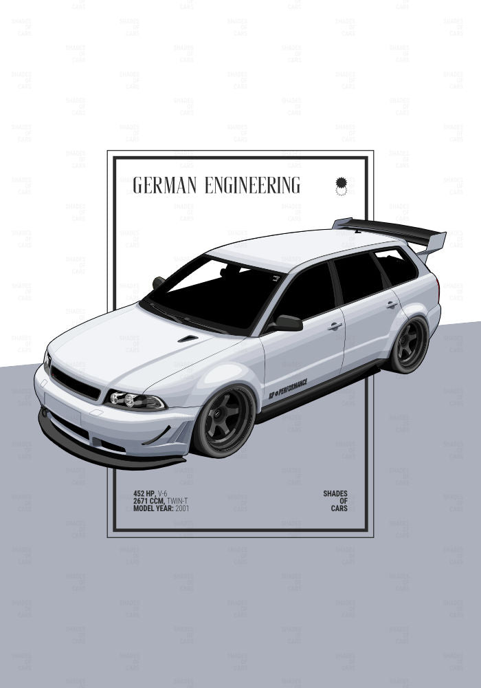 German Kombi Power | Automotive Poster