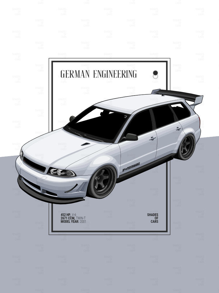 German Kombi Power | Automotive Poster