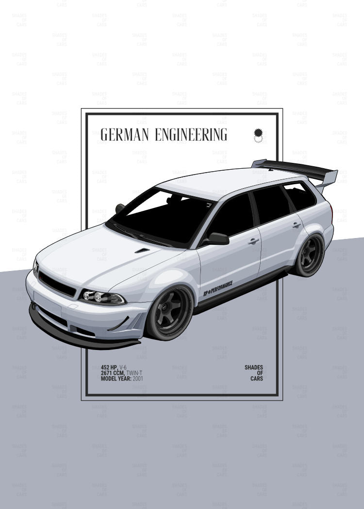 German Kombi Power | Automotive Poster