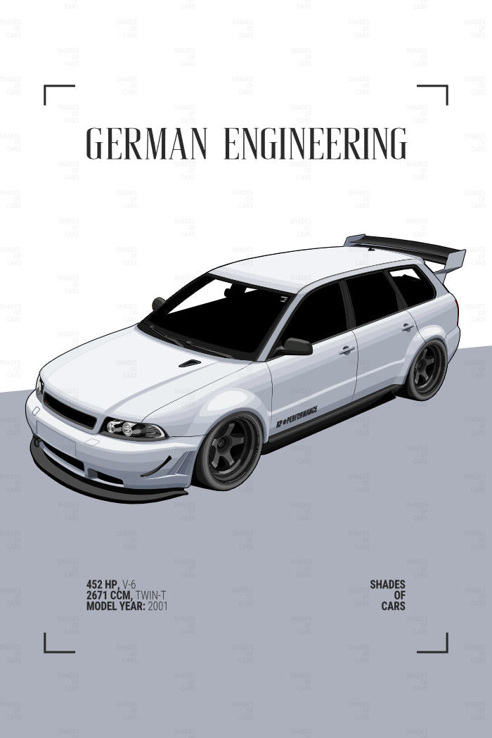 German Kombi Power | Automotive Poster