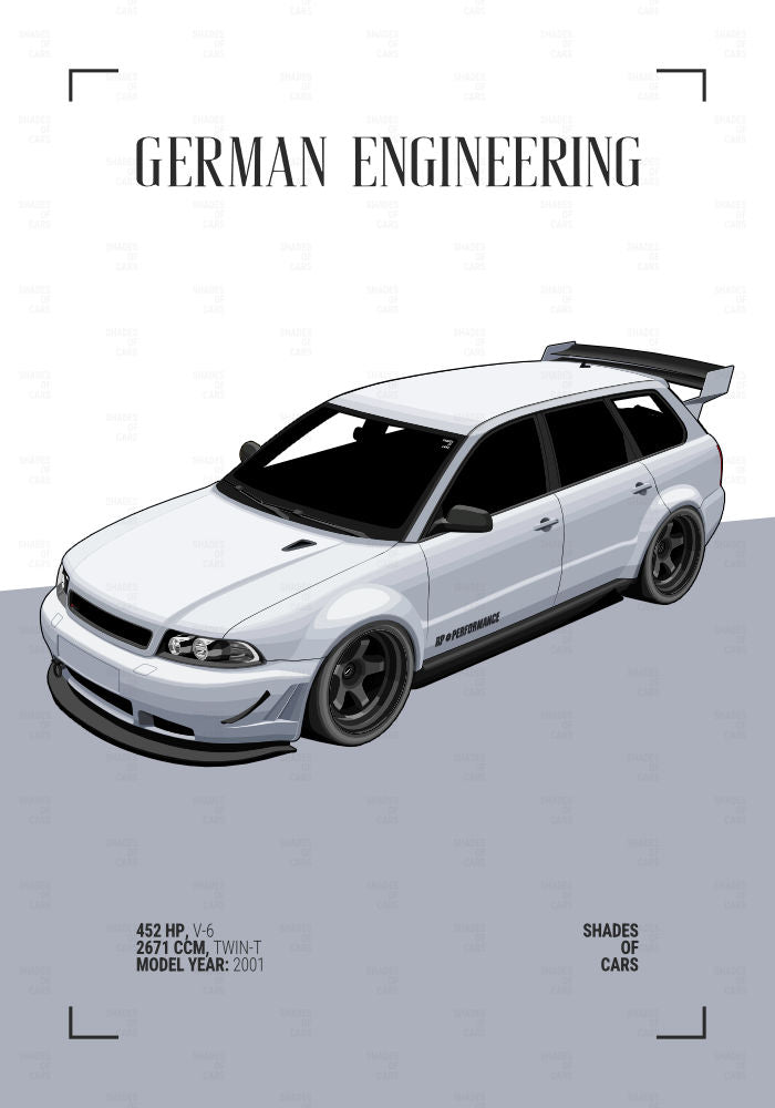 German Kombi Power | Automotive Poster