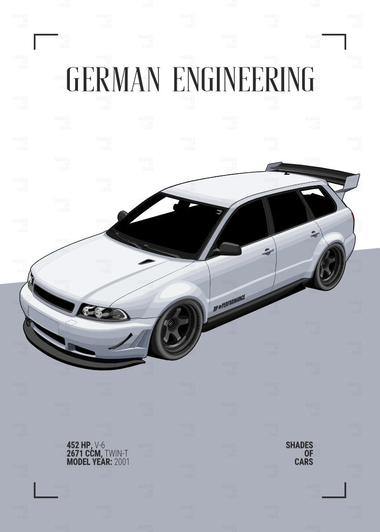 German Kombi Power | Automotive Poster