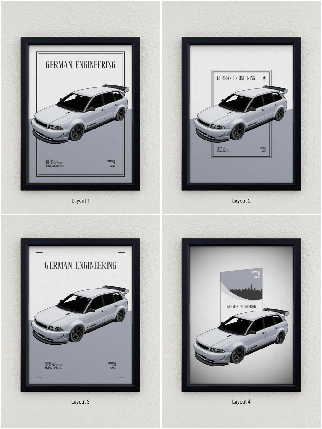 German Kombi Power | Automotive Poster