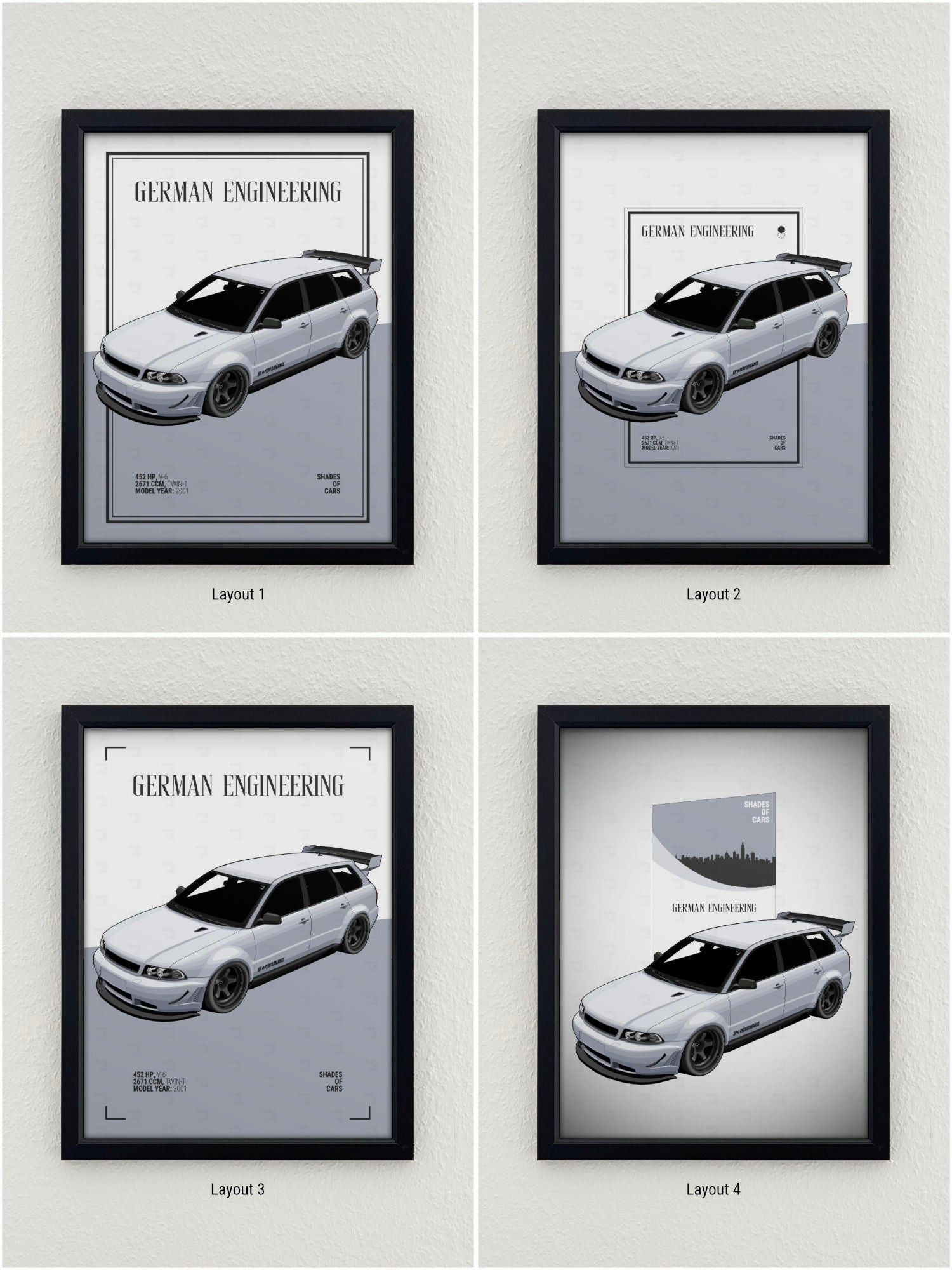 German Kombi Power | Automotive Poster