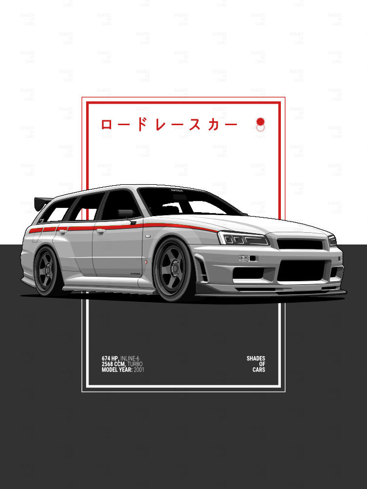 JDM Wagon Legend | Automotive Poster