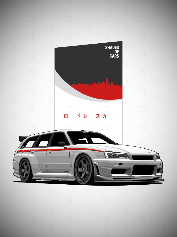 JDM Wagon Legend | Automotive Poster
