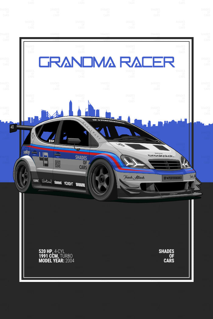GRANDMA RACER | Automotive Poster