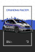 GRANDMA RACER | Automotive Poster
