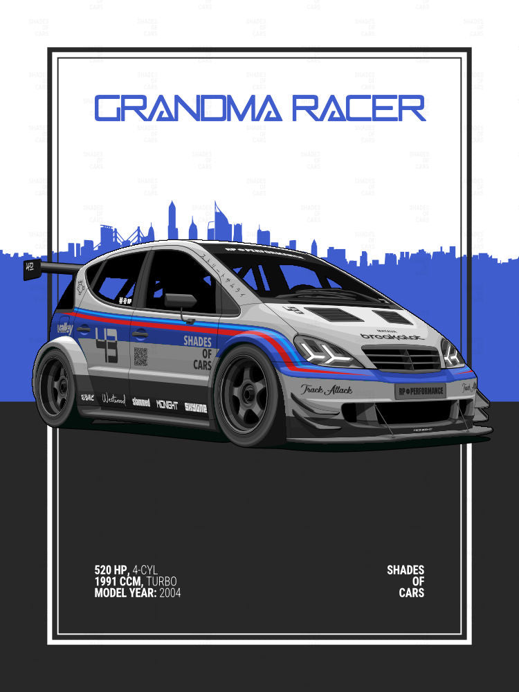 GRANDMA RACER | Automotive Poster