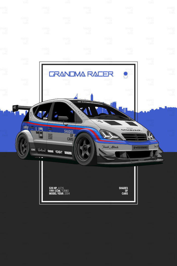 GRANDMA RACER | Automotive Poster