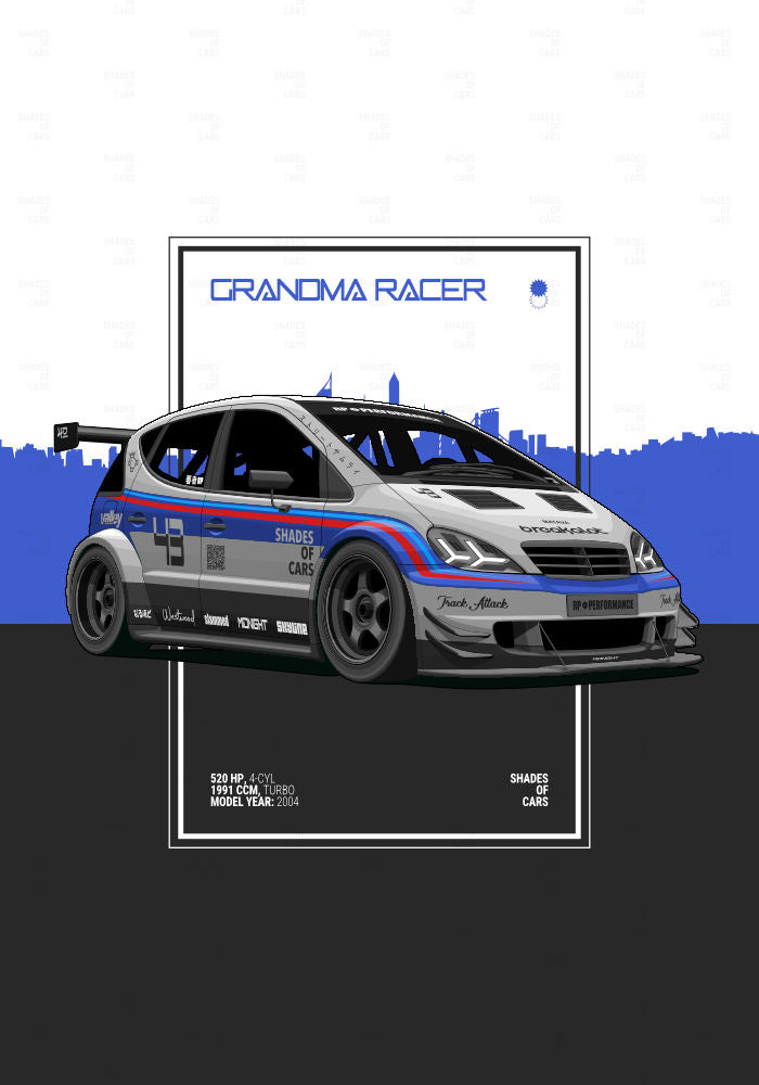 GRANDMA RACER | Automotive Poster