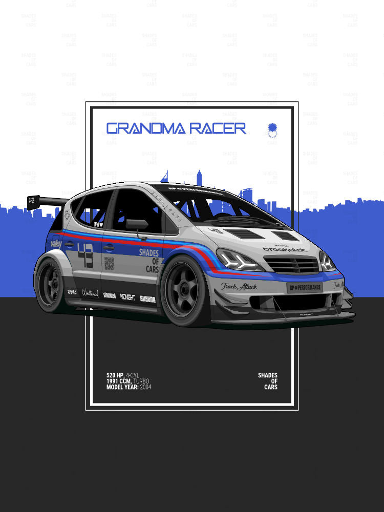 GRANDMA RACER | Automotive Poster