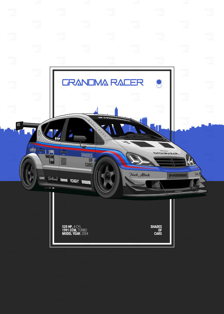 GRANDMA RACER | Automotive Poster