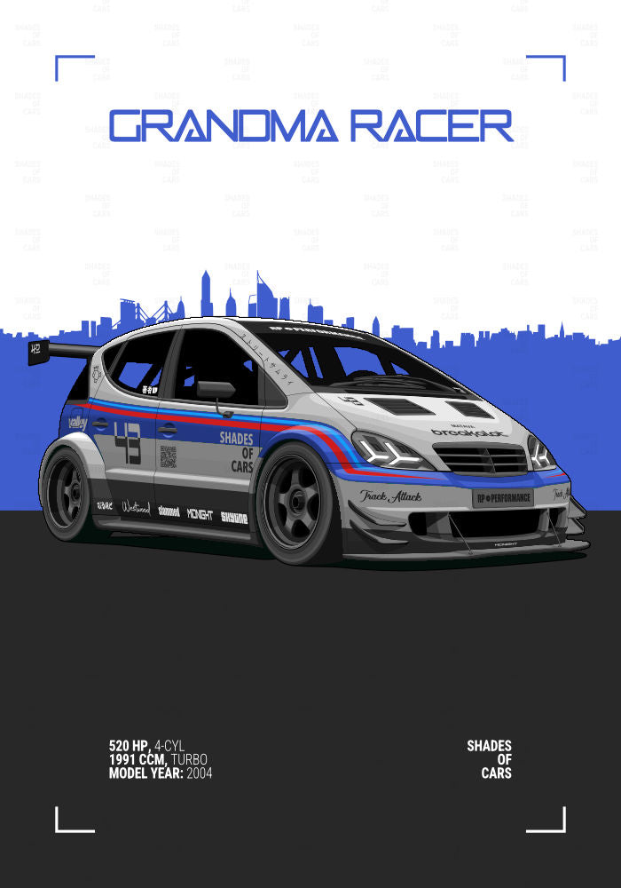 GRANDMA RACER | Automotive Poster