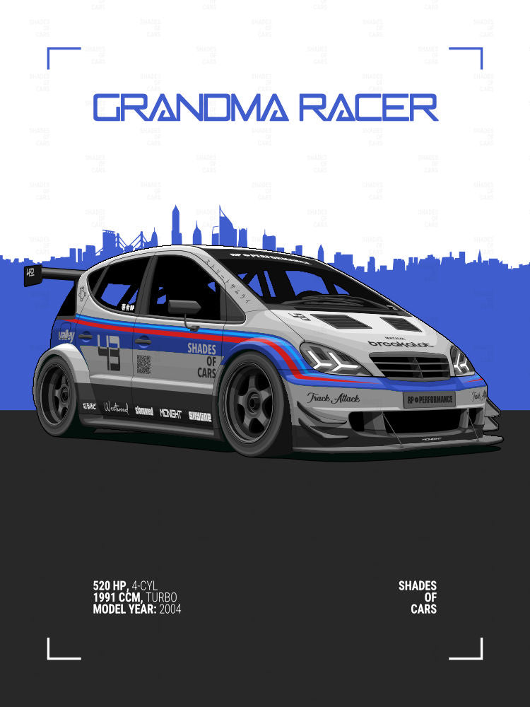 GRANDMA RACER | Automotive Poster