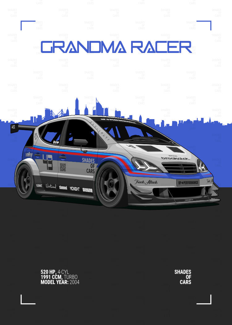 GRANDMA RACER | Automotive Poster