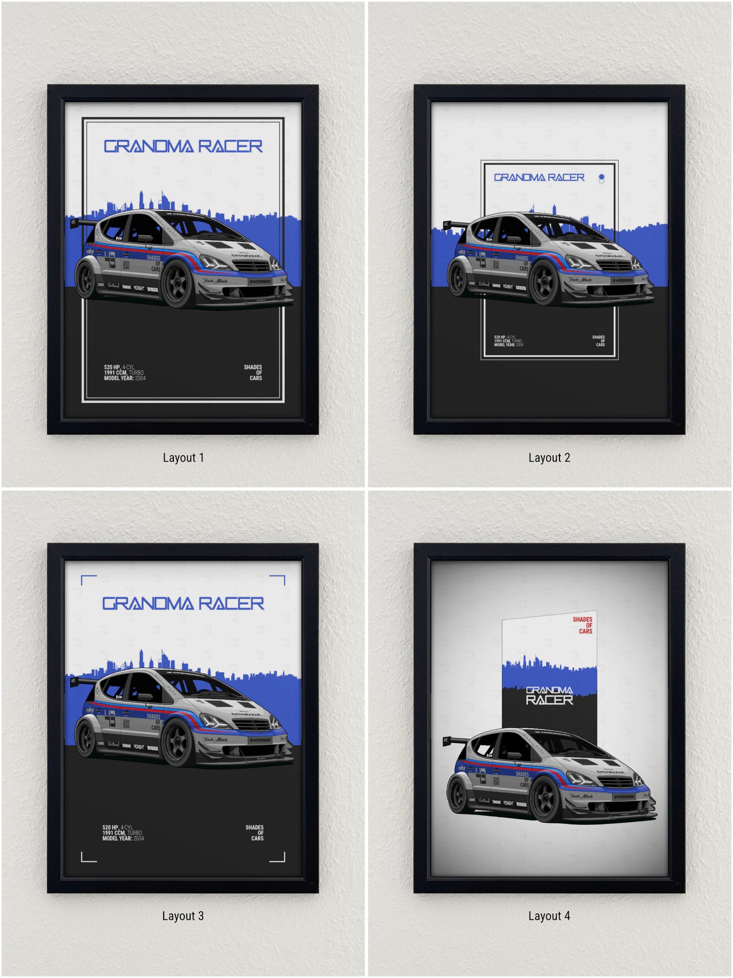 GRANDMA RACER | Automotive Poster