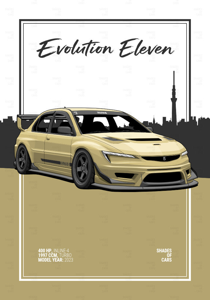 Evolution Eleven | JDM Automotive Poster