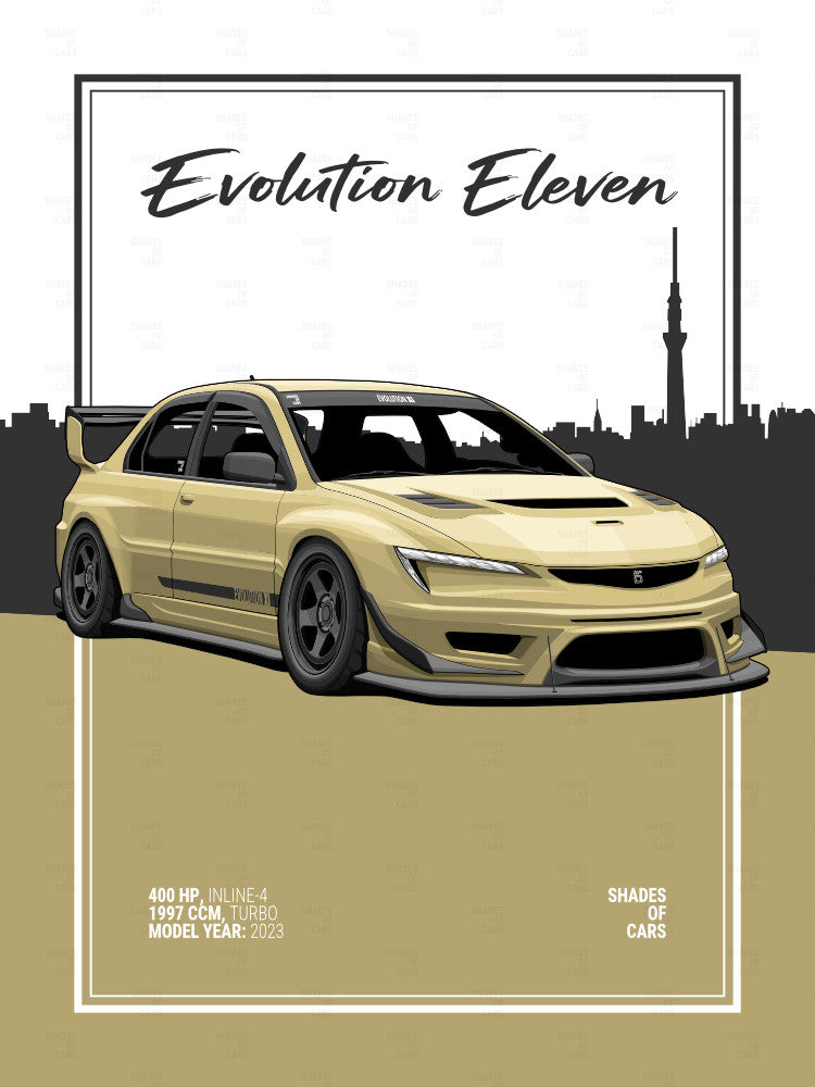Evolution Eleven | JDM Automotive Poster