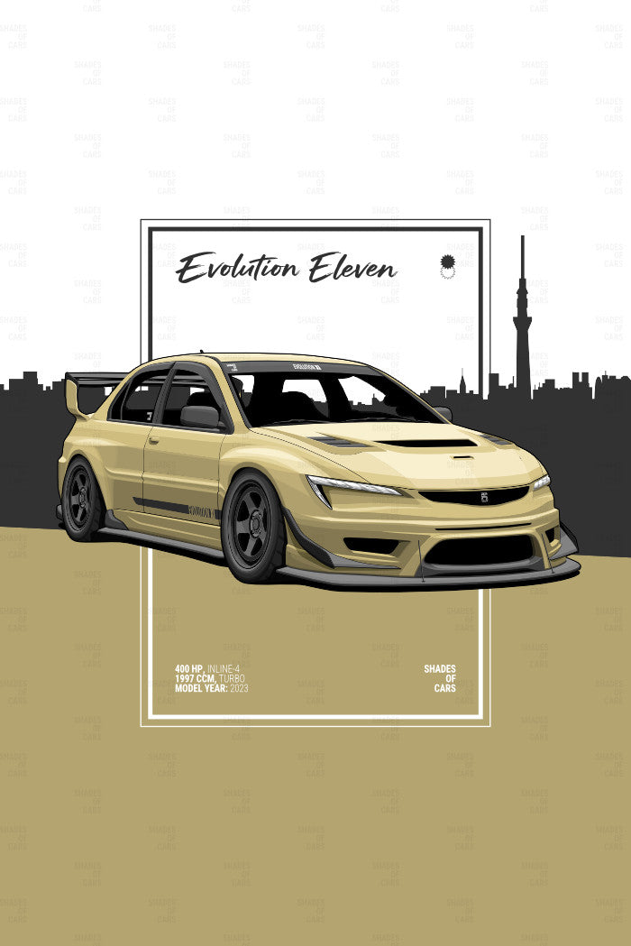 Evolution Eleven | JDM Automotive Poster