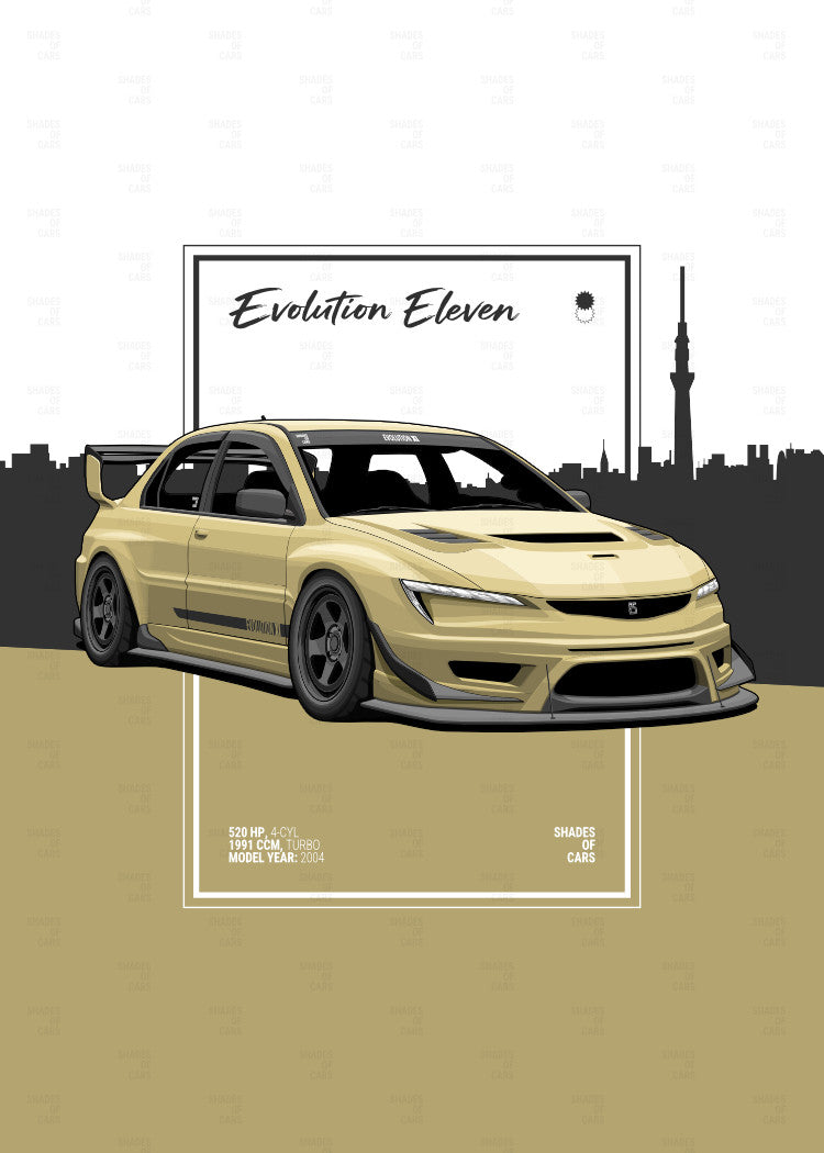 Evolution Eleven | JDM Automotive Poster