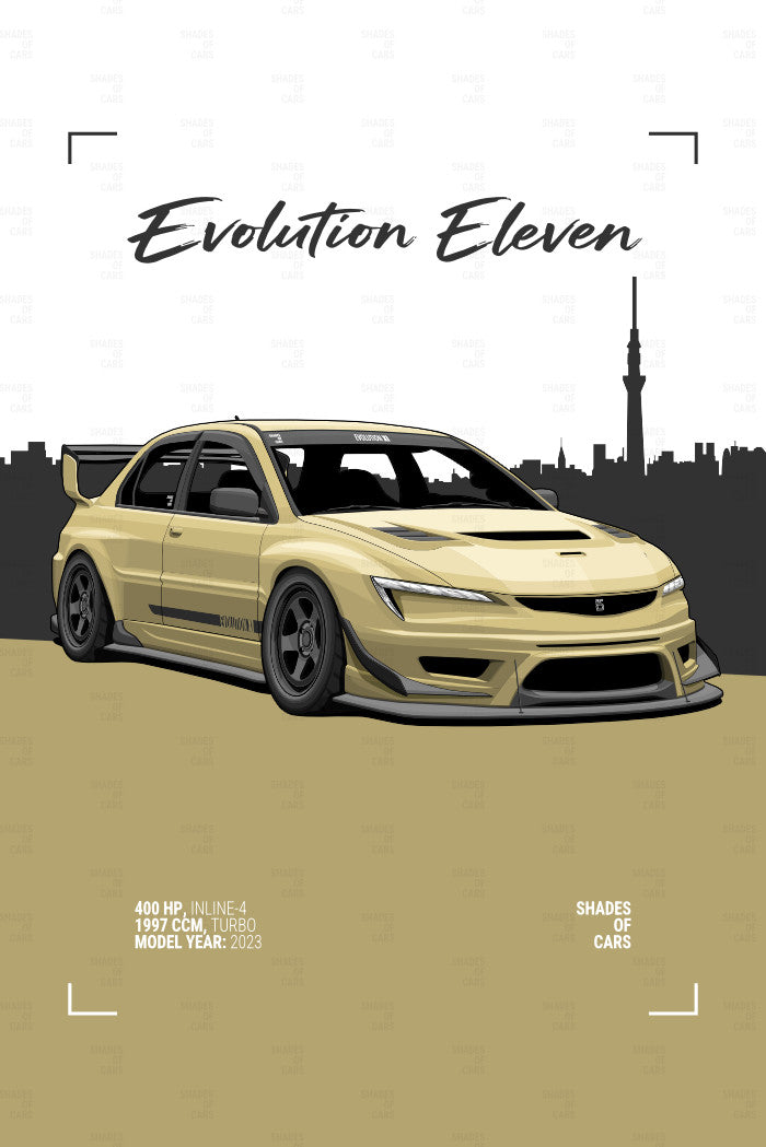 Evolution Eleven | JDM Automotive Poster