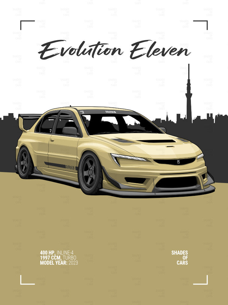 Evolution Eleven | JDM Automotive Poster
