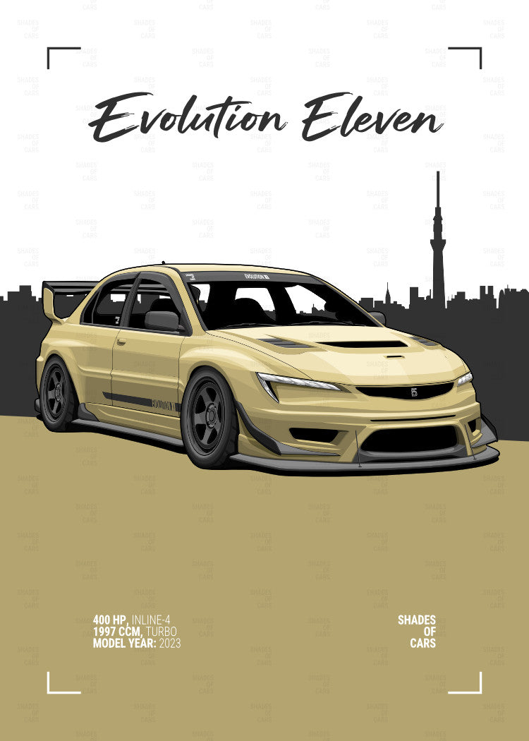 Evolution Eleven | JDM Automotive Poster