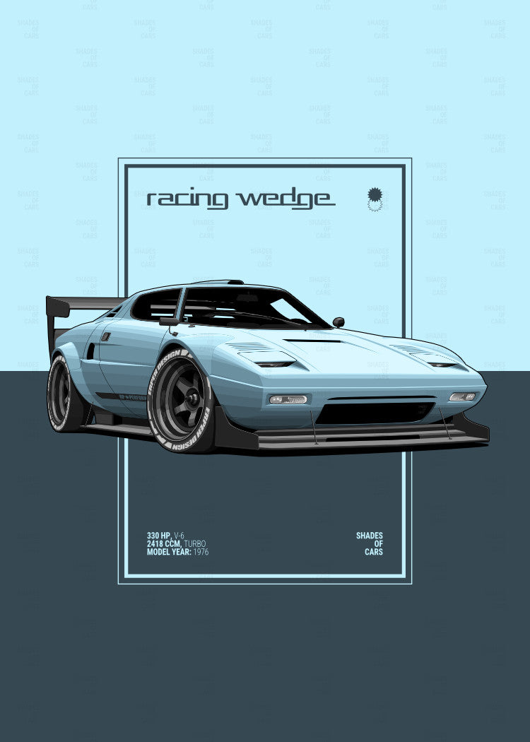 Racing Wedge | Automotive Poster