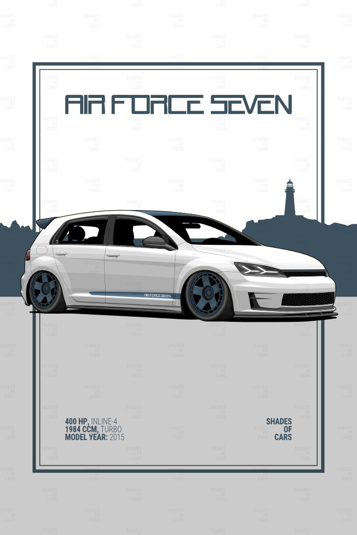 AIR FORCE SEVEN | Automotive Poster
