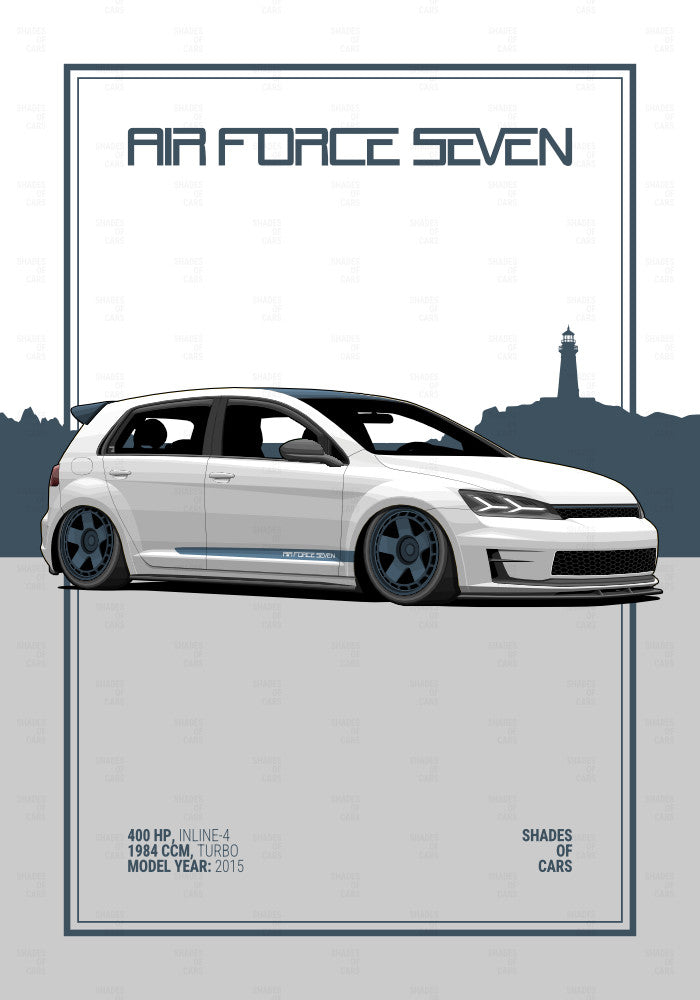 AIR FORCE SEVEN | Automotive Poster
